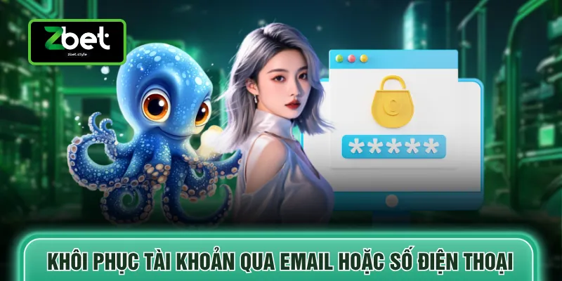 zbet 7 Khôi phục tài khoản qua email hoặc số điện thoại